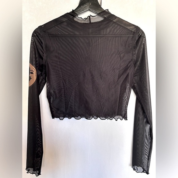 NWT Killstar Evil Sun Mesh Layering Long Sleeved Top XS - Picture 3 of 5